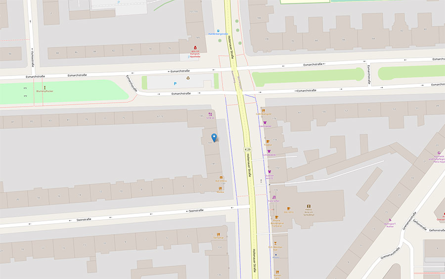 Karte Holtenauer Straße